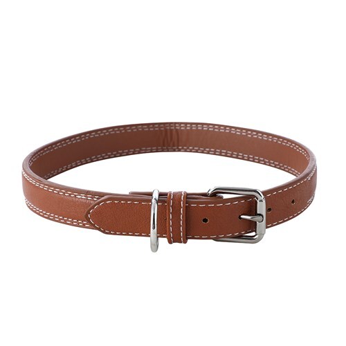 88265-paws-claws-45-65cm-leather-look-padded-dog-collar-w-stitch-large-assorted