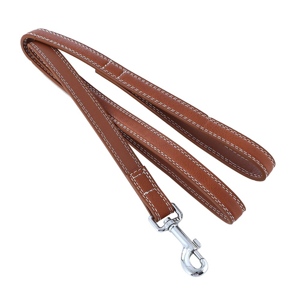 88456-paws-claws-120cm-leather-look-padded-dog-lead-w-stitch-assorted