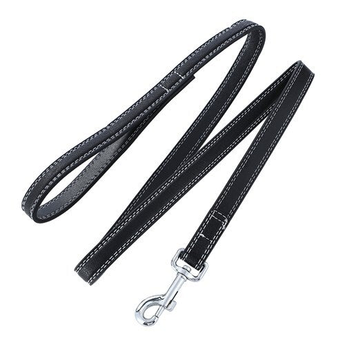 88456-paws-claws-120cm-leather-look-padded-dog-lead-w-stitch-assorted