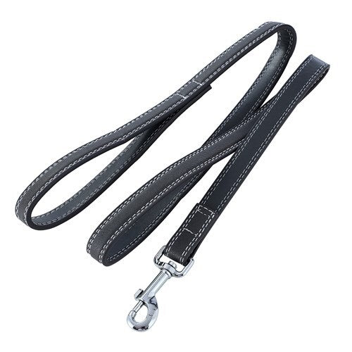 88456-paws-claws-120cm-leather-look-padded-dog-lead-w-stitch-assorted