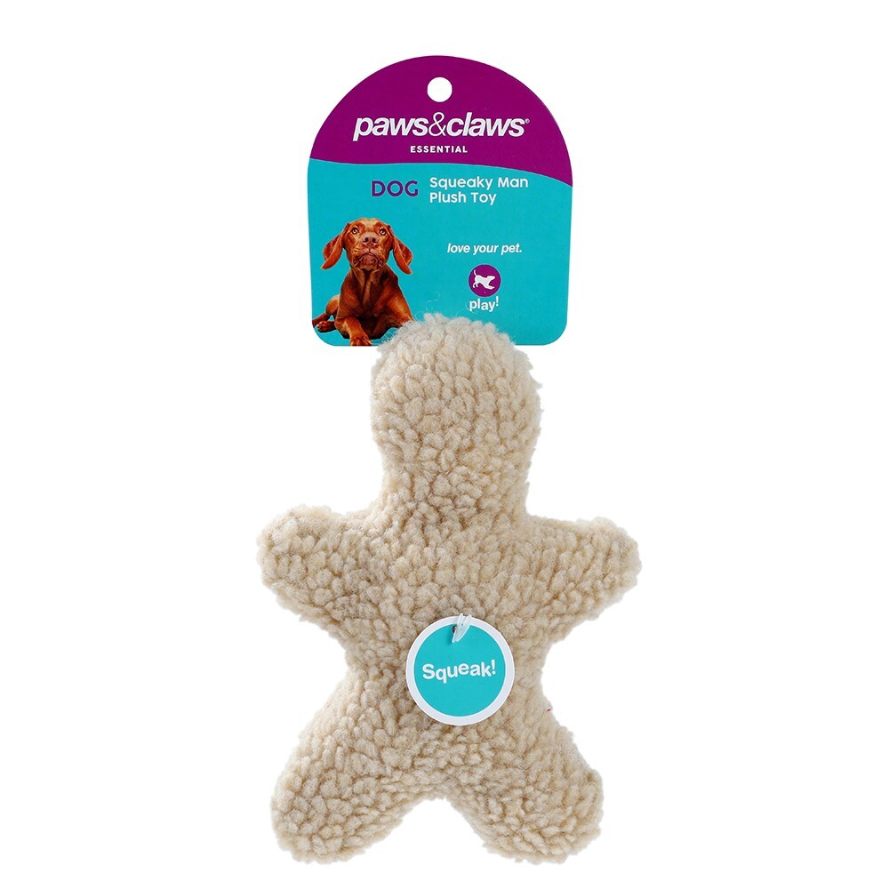 88470-paws-claws-squeaky-sherpa-plush-man-bone-dog-pet-toy-17x12x5-5cm-assorted