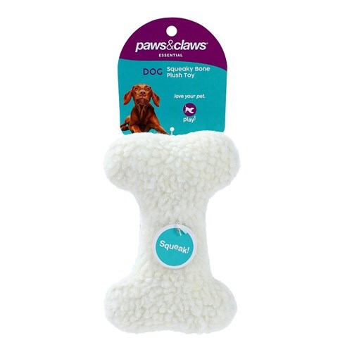 88470-paws-claws-squeaky-sherpa-plush-man-bone-dog-pet-toy-17x12x5-5cm-assorted
