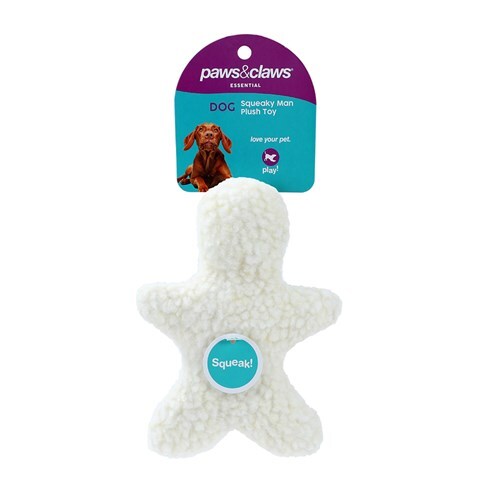 88470-paws-claws-squeaky-sherpa-plush-man-bone-dog-pet-toy-17x12x5-5cm-assorted
