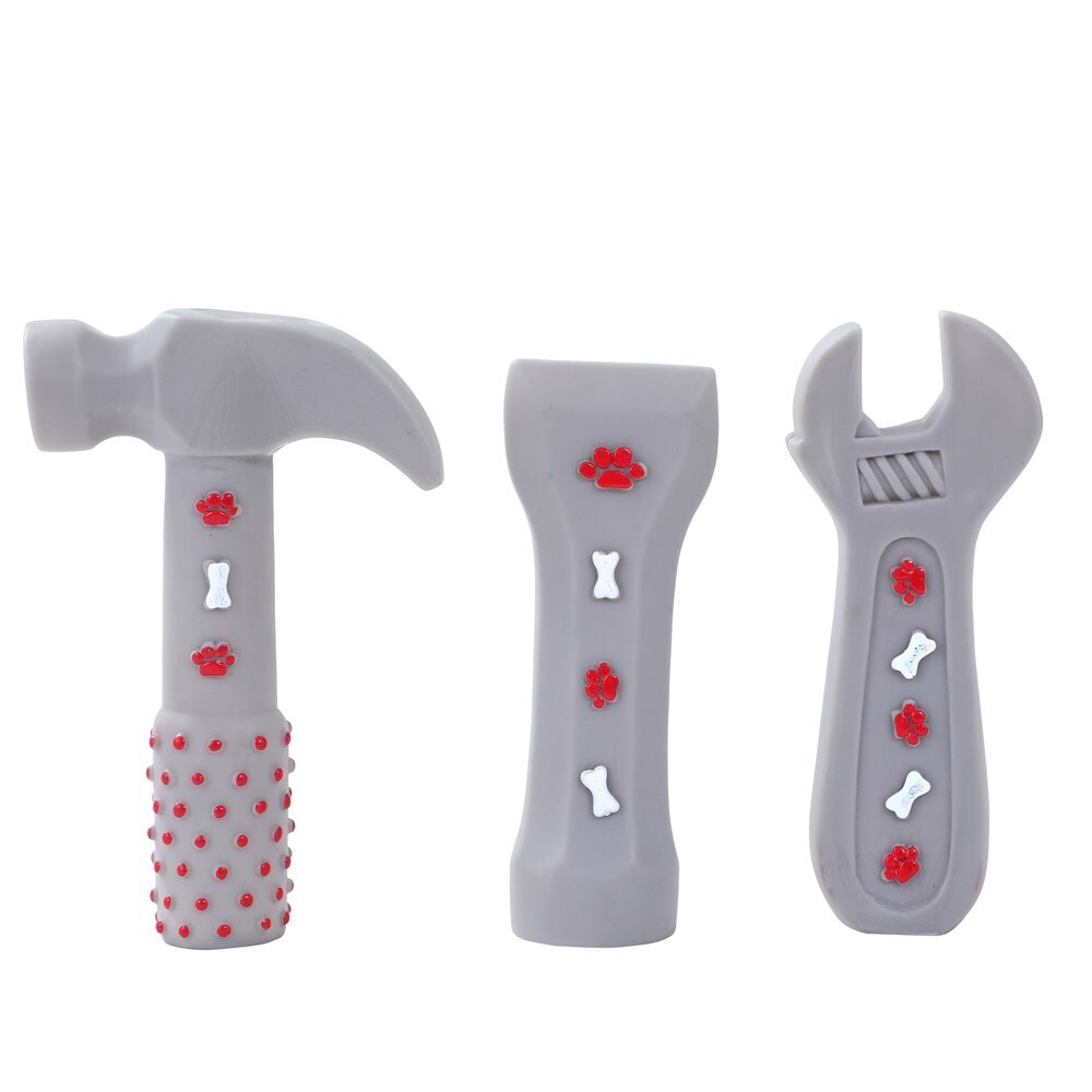 88517-paws-claws-toolbox-vinyl-squeaky-toy-clip-strip-16cm-assorted