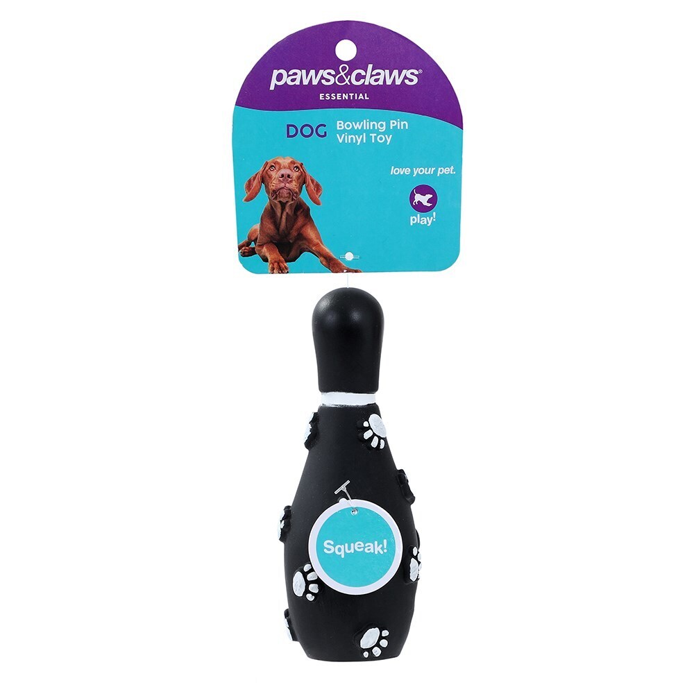 88562-paws-claws-vinyl-bowling-squeaky-toy-pin-clip-strip-15x6cm-assorted