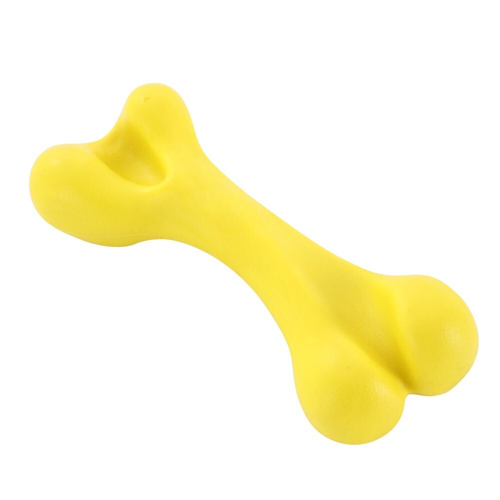 88609-paws-claws-flavour-bone-classic-bone-beef-flavoured-rubber-toy-18x7cm-yellow
