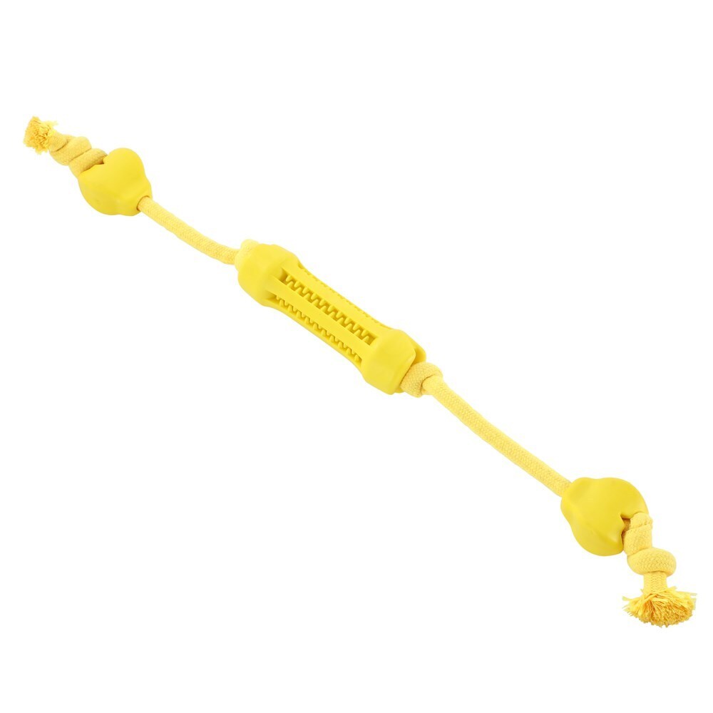88616-paws-claws-flavour-bone-double-tugger-beef-flavoured-rubber-toy-65x5cm-yellow