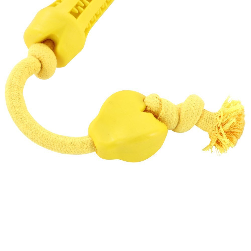 88616-paws-claws-flavour-bone-double-tugger-beef-flavoured-rubber-toy-65x5cm-yellow