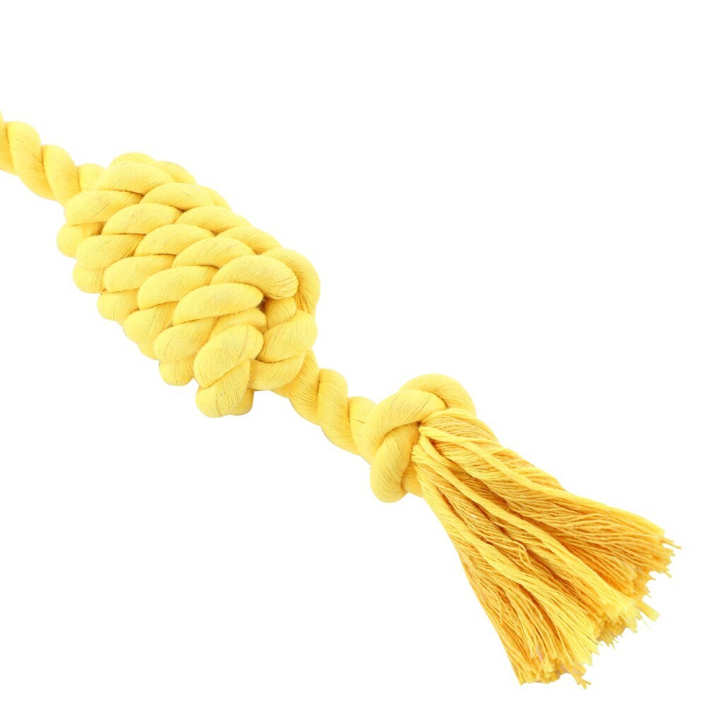 88647-paws-claws-flavour-bone-rope-tugger-beef-flavoured-rubber-toy-36x5cm-yellow
