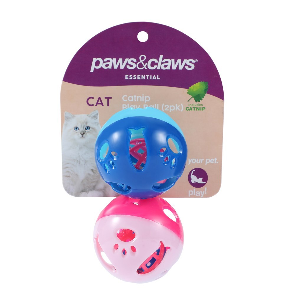 88722-2pk-paws-claws-catnip-jingle-ball-6cm