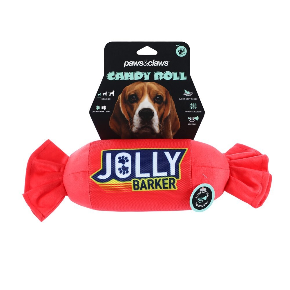 88753-paws-claws-candy-roll-oxford-toy-jolly-barker-28x11cm