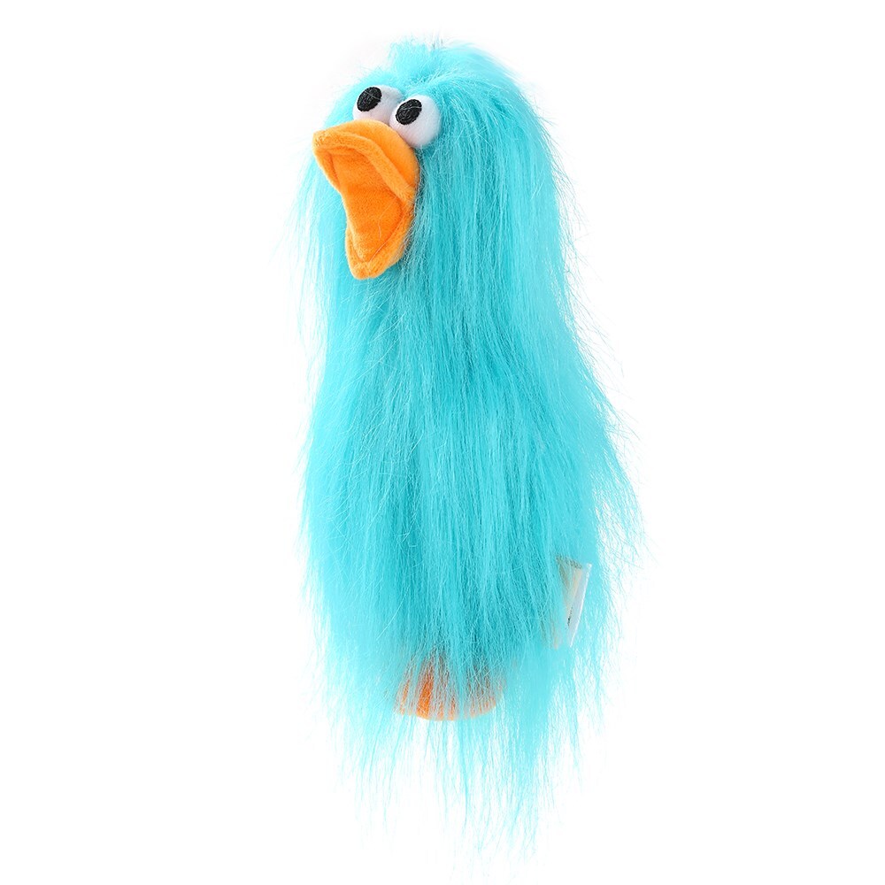 88777-paws-claws-22cm-super-shaggy-duck-dog-pet-toy-aqua