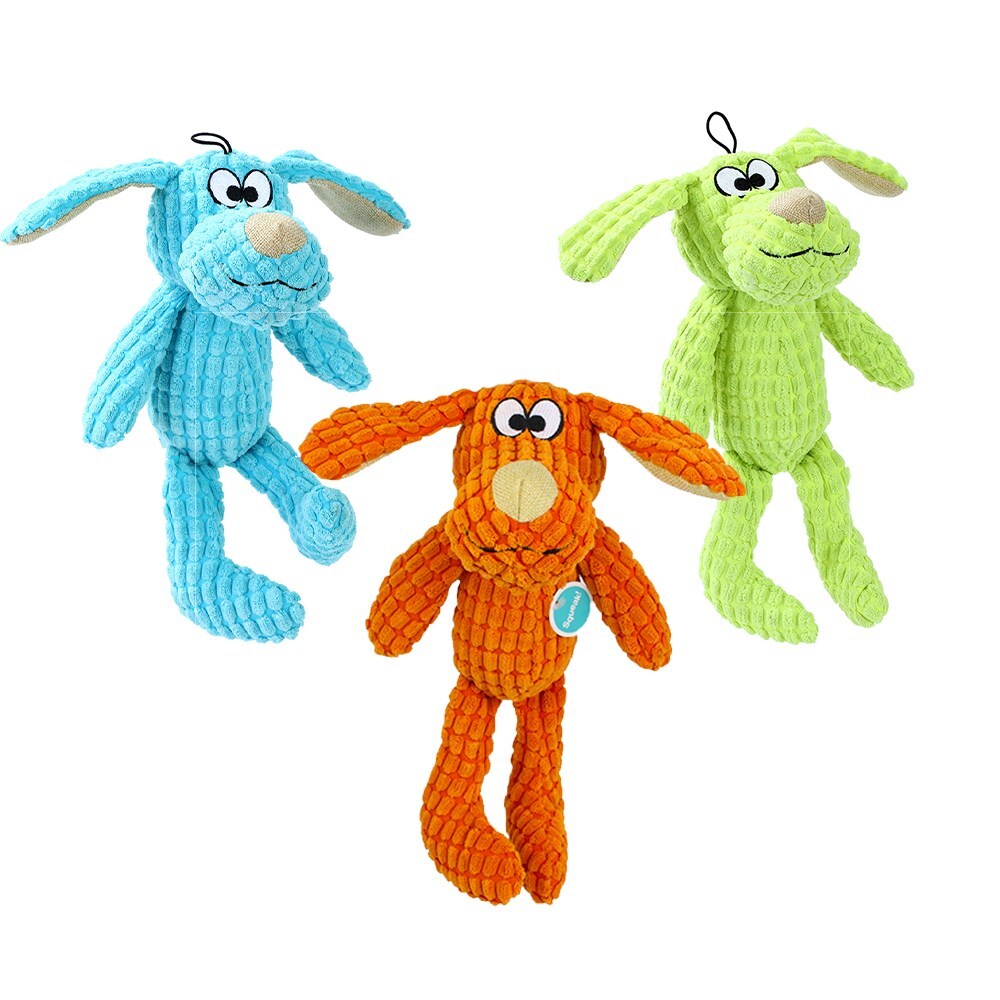 88838-paws-claws-neon-pup-plush-dog-pet-toy-assorted-28x20x10cm