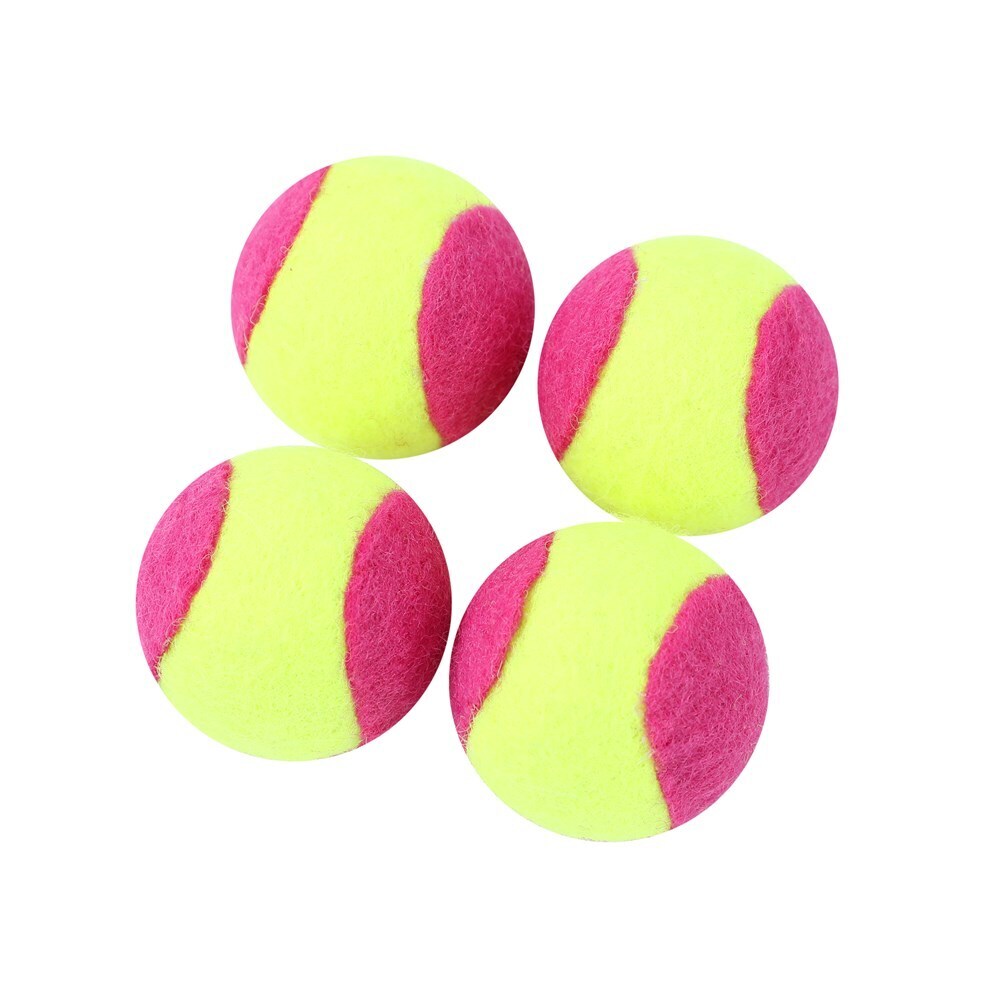89187-4pk-paws-claws-mini-felt-catnip-tennis-ball-pink-4cm