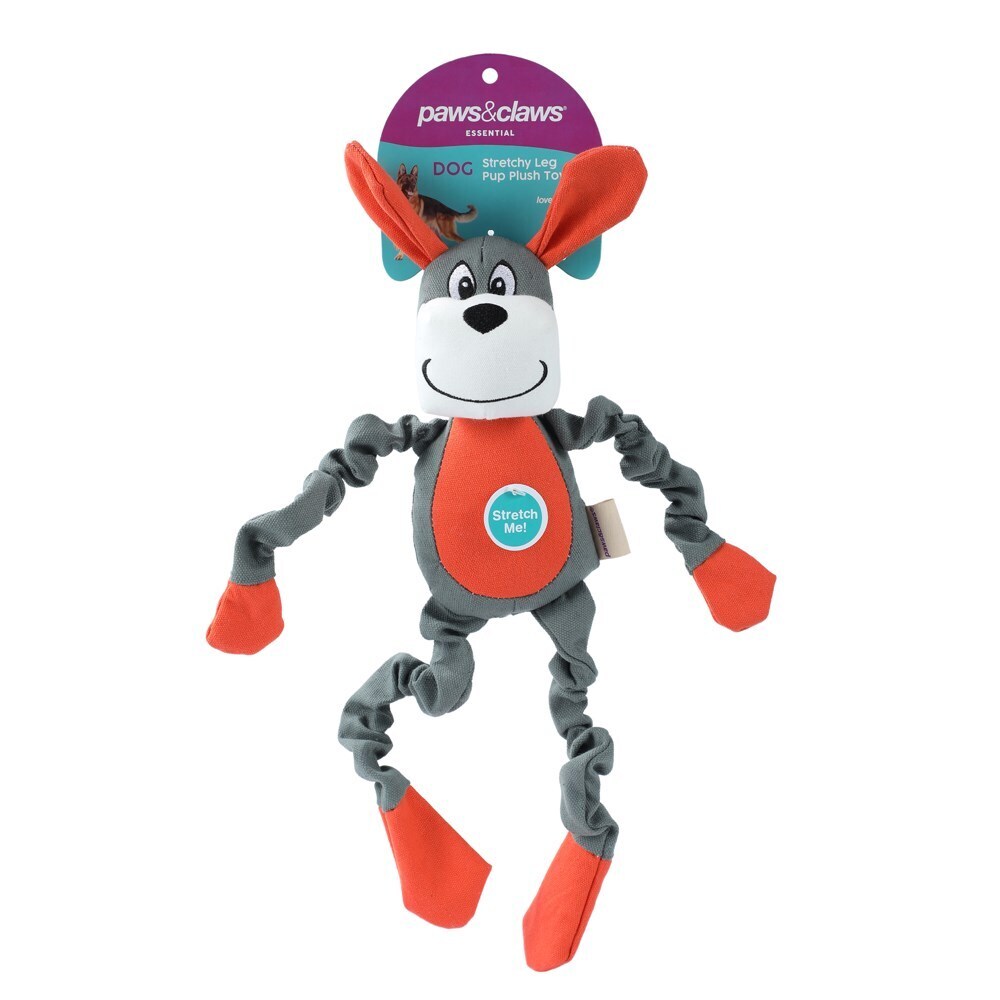 89279-paws-claws-stretchy-leg-pup-plush-toy-40x15x8cm-assorted