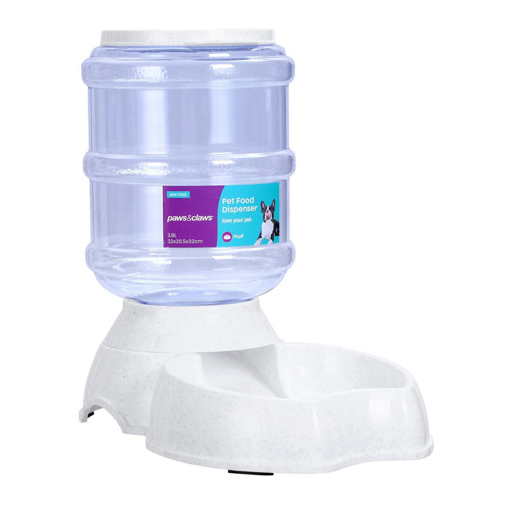 89910-paws-claws-3-8l-pet-food-dispenser-assorted
