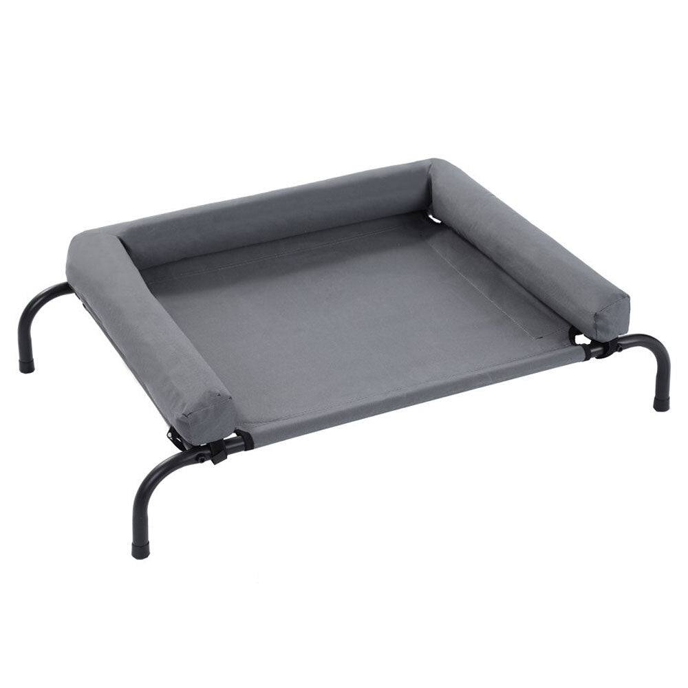 90589-paws-claws-elevated-bolster-pet-bed-90x60x23cm-grey