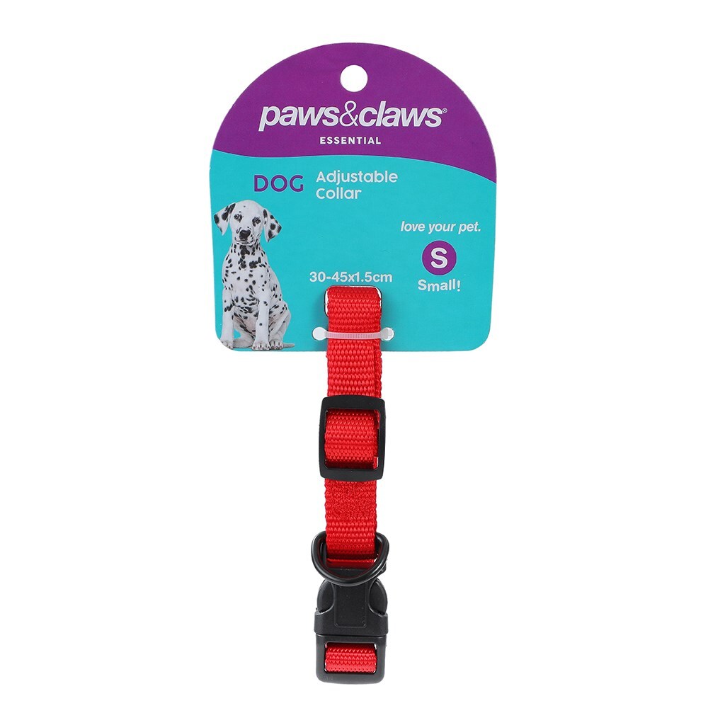 Paws & Claws Essentials Pet/Dog 30-45cm Collar Assorted