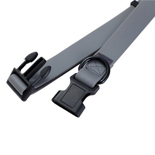 Paws & Claws TPU Waterproof Dog Collar 45-65x2.5cm L - Grey