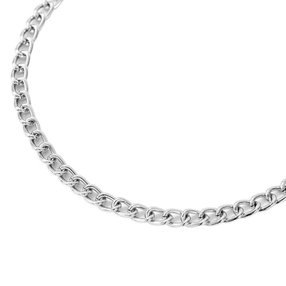 Paws & Claws 40cmx2mm Chain Collar Small - Silver