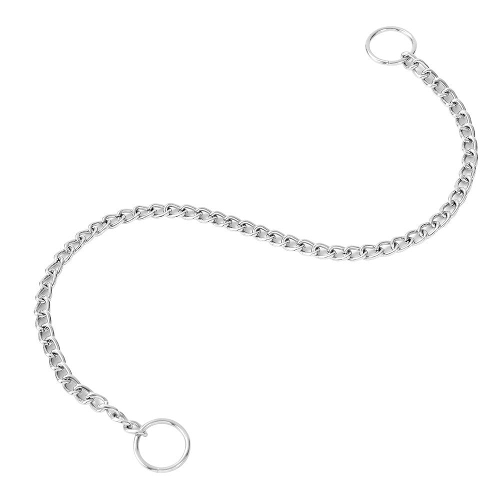 Paws & Claws 40cmx2mm Chain Collar Small - Silver