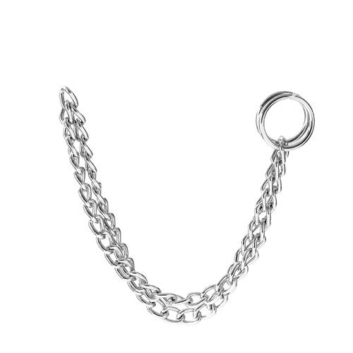 Paws & Claws 40cmx2mm Chain Collar Small - Silver