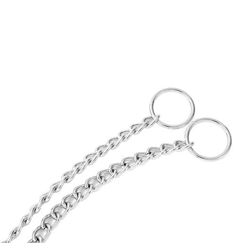 Paws & Claws 40cmx2mm Chain Collar Small - Silver