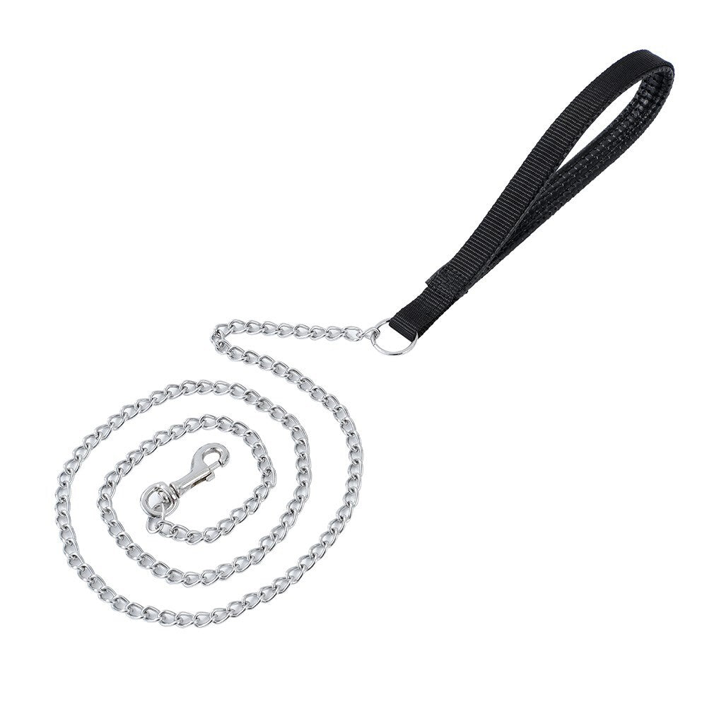 Paws & Claws Pet/Dog 120x2cm Chain Lead w/ Padded Handle - Assorted