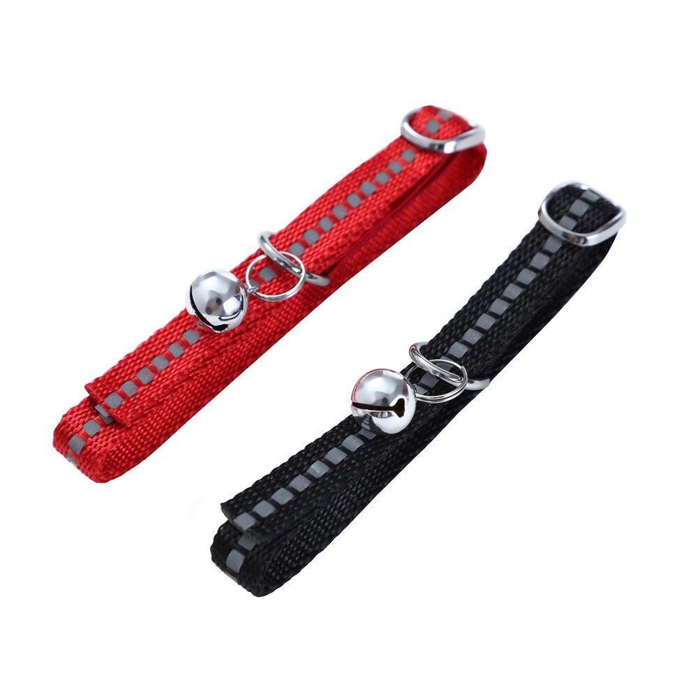 Paws & Claws Pet/Cat Reflective 35x1cm Collar Nylon w/ Bell - Assorted
