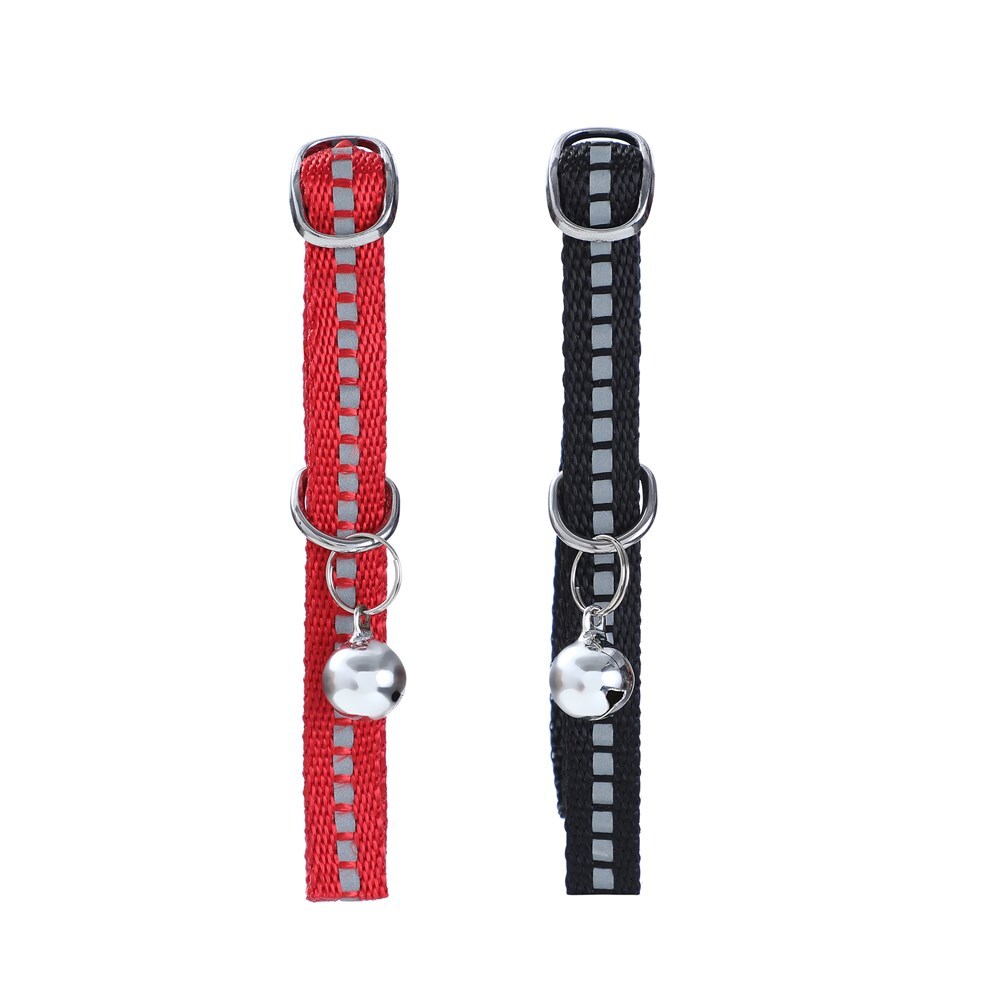 Paws & Claws Pet/Cat Reflective 35x1cm Collar Nylon w/ Bell - Assorted