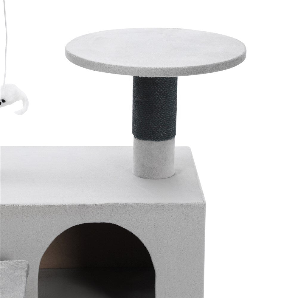Paws & Claws Catsby Hamilton Cat House 50X50X134cm Silver Grey
