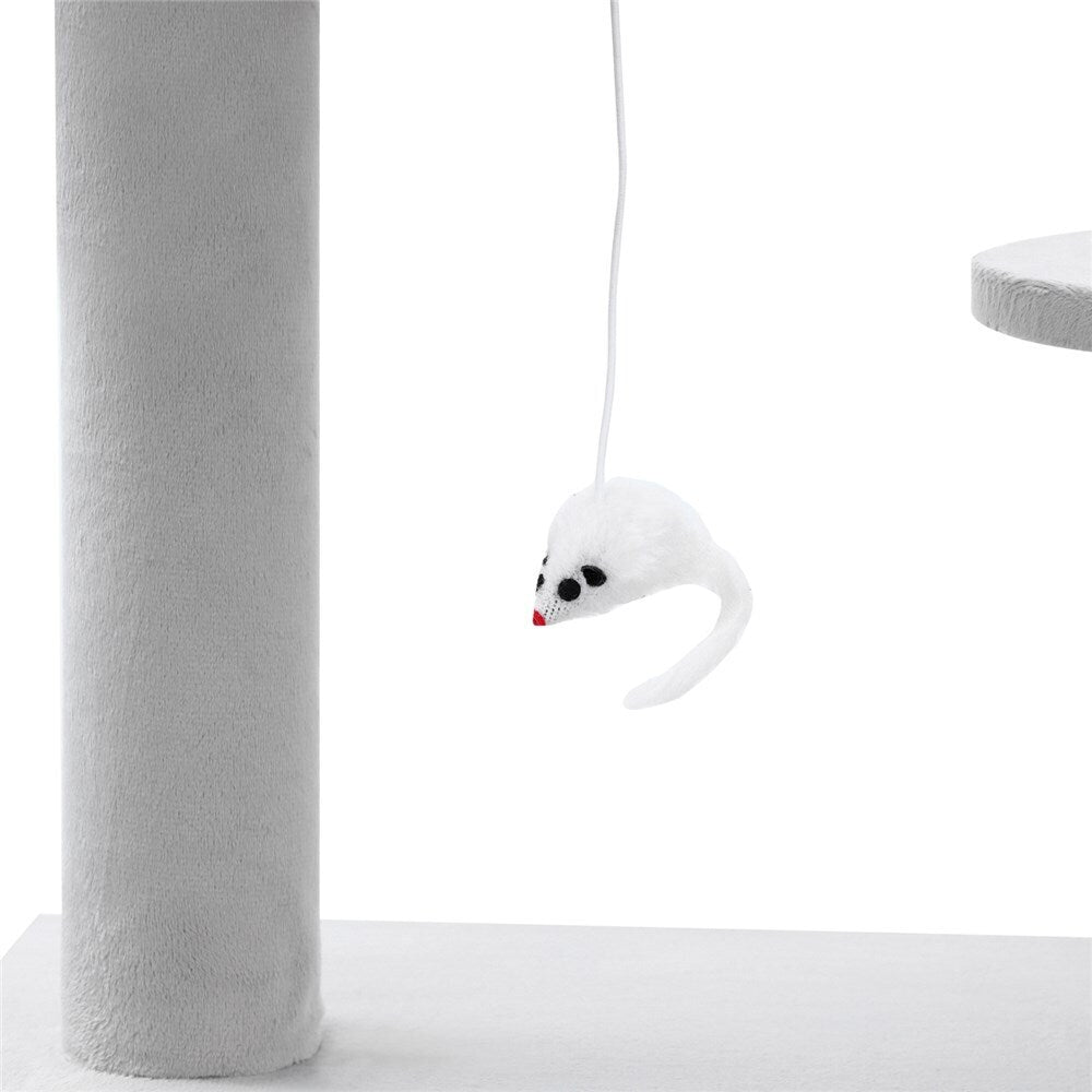 Paws & Claws Catsby Hamilton Cat House 50X50X134cm Silver Grey
