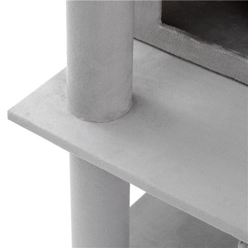 Paws & Claws Catsby Hamilton Cat House 50X50X134cm Silver Grey