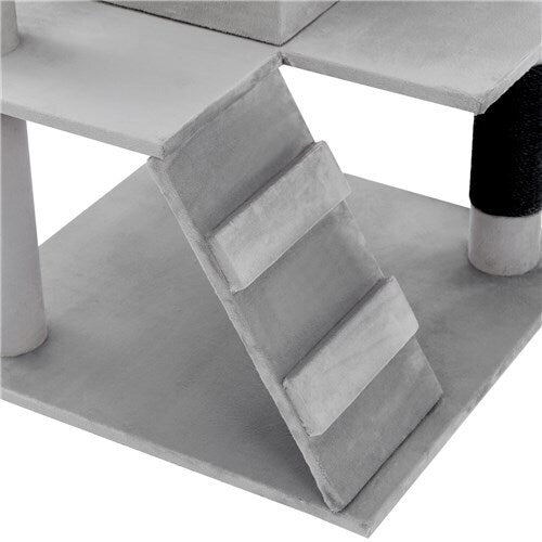 Paws & Claws Catsby Hamilton Cat House 50X50X134cm Silver Grey