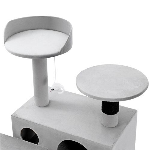 Paws & Claws Catsby Hamilton Cat House 50X50X134cm Silver Grey