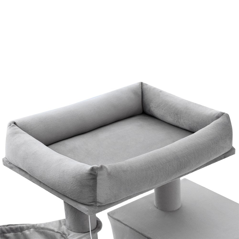 Paws & Claws Catsby Clifton Condo Cat Tree 50X50X98cm Silver Grey