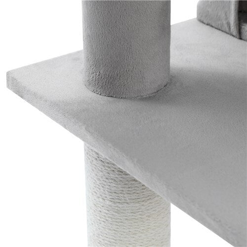 Paws & Claws Catsby Clifton Condo Cat Tree 50X50X98cm Silver Grey
