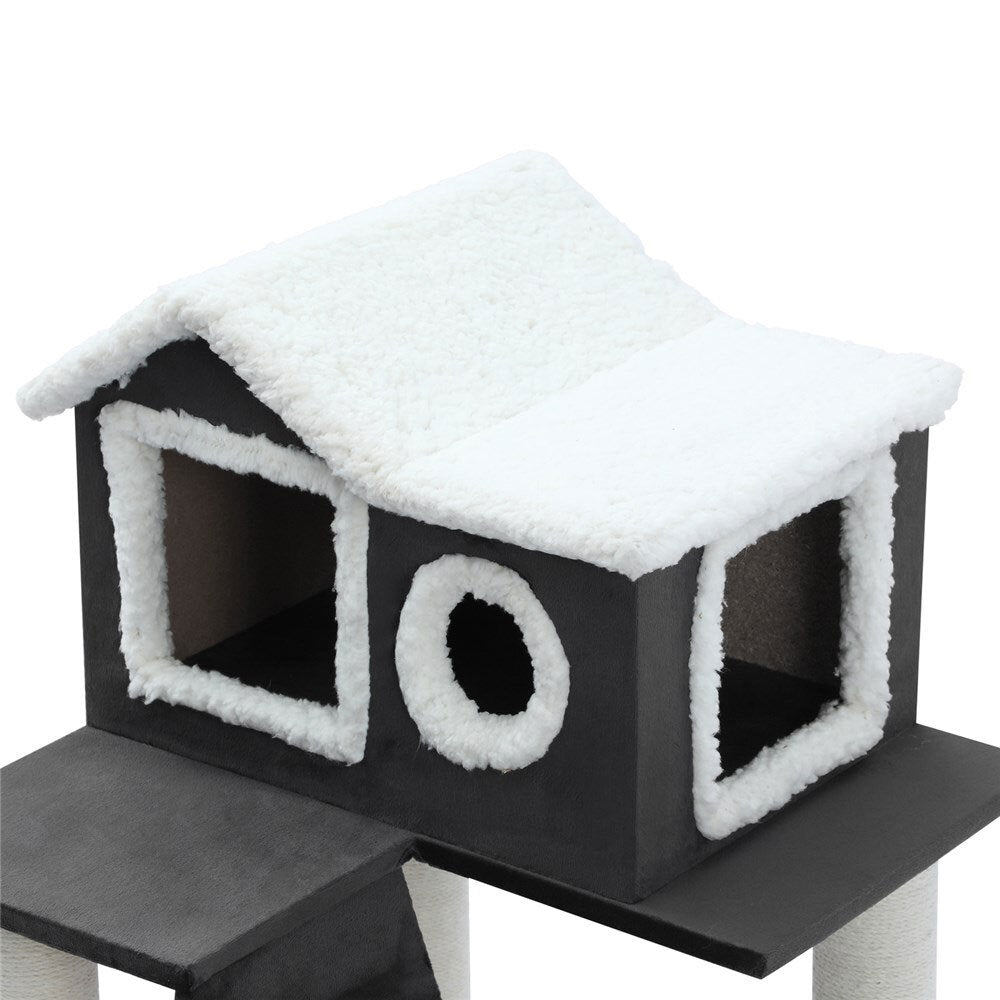 Paws & Claws Catsby Olinda Condo Cat Tree - Charcoal