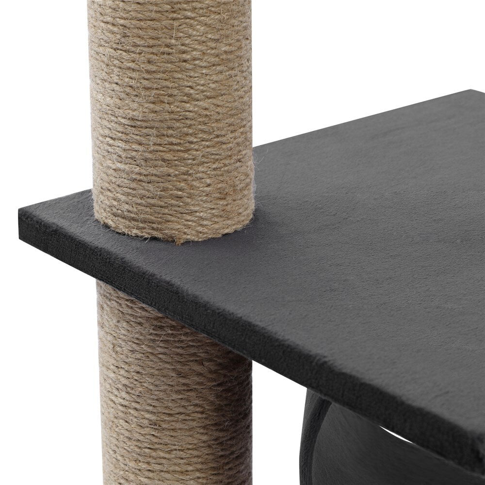 Paws & Claws Catsby Elsternwick Cat Tree 30X30X65cm Charcoal