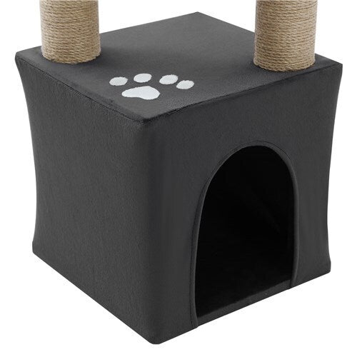 Paws & Claws Catsby Elsternwick Cat Tree 30X30X65cm Charcoal