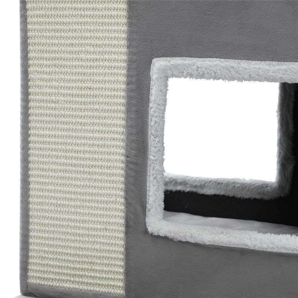 Paws & Claws Catsby Essendon Tower 45X45X120cm Silver Grey