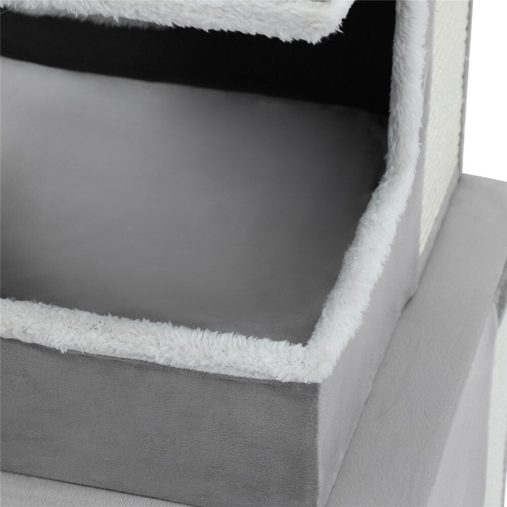Paws & Claws Catsby Essendon Tower 45X45X120cm Silver Grey