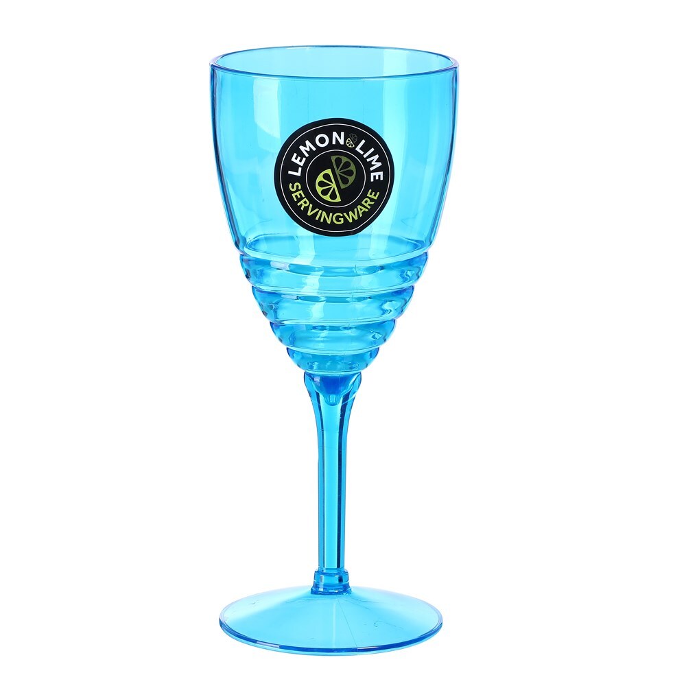 Wave Deco Wine Goblet 400Ml 3 Asstd