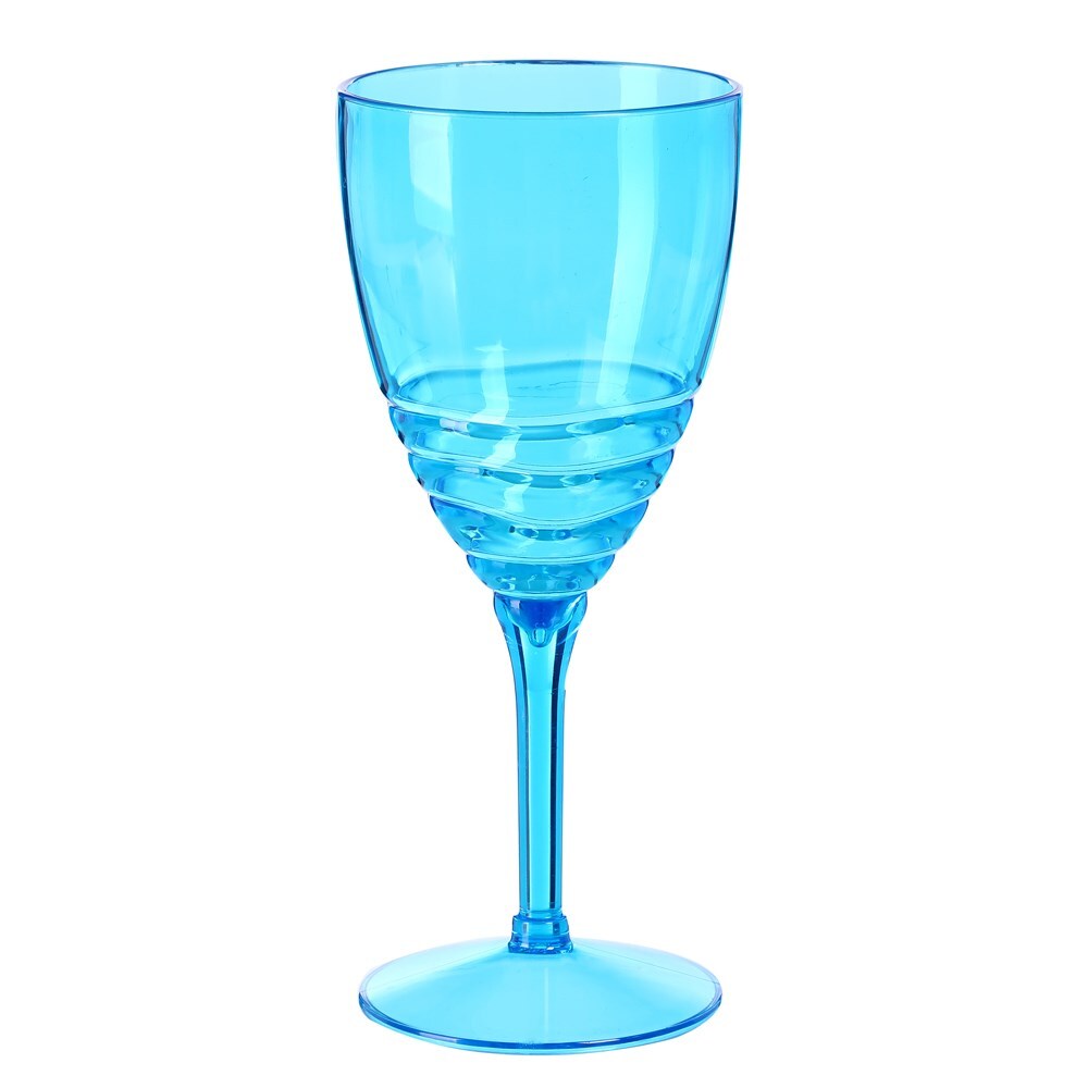 Wave Deco Wine Goblet 400Ml 3 Asstd