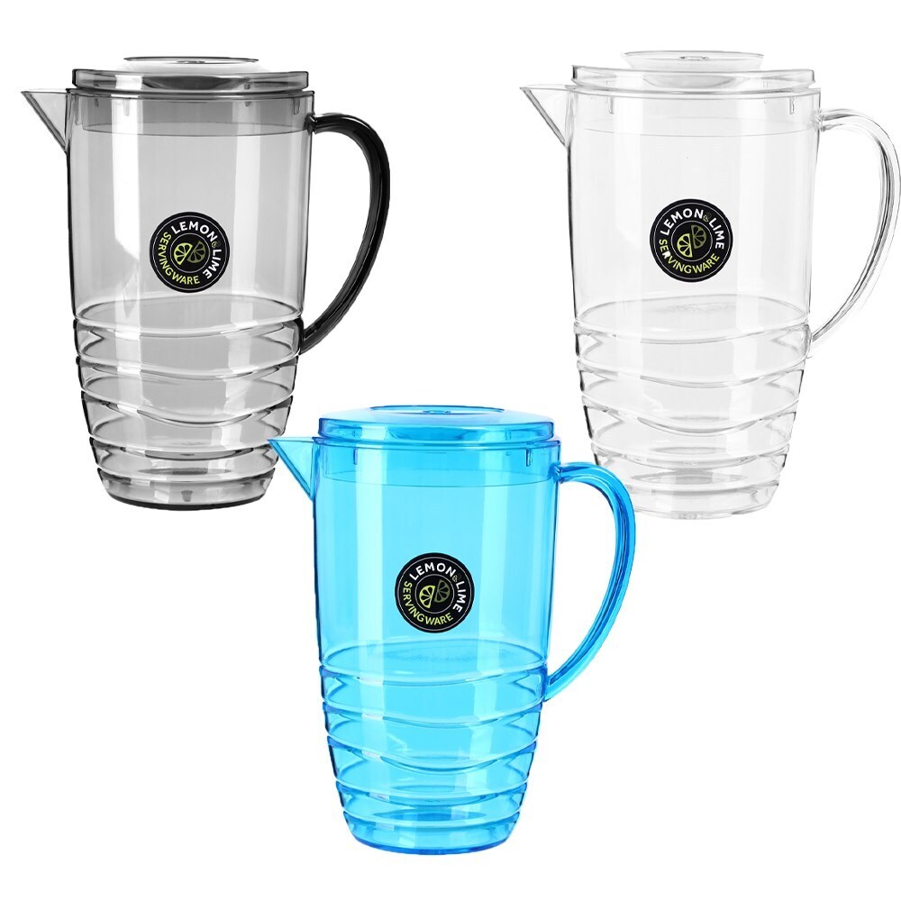 Lemon & Lime Wave Deco Pitcher 2.5L Assorted
