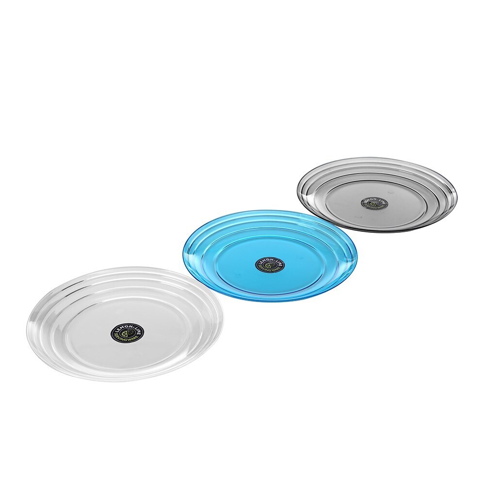 Lemon & Lime Wave Deco Serving Plate 27.5cm Assorted