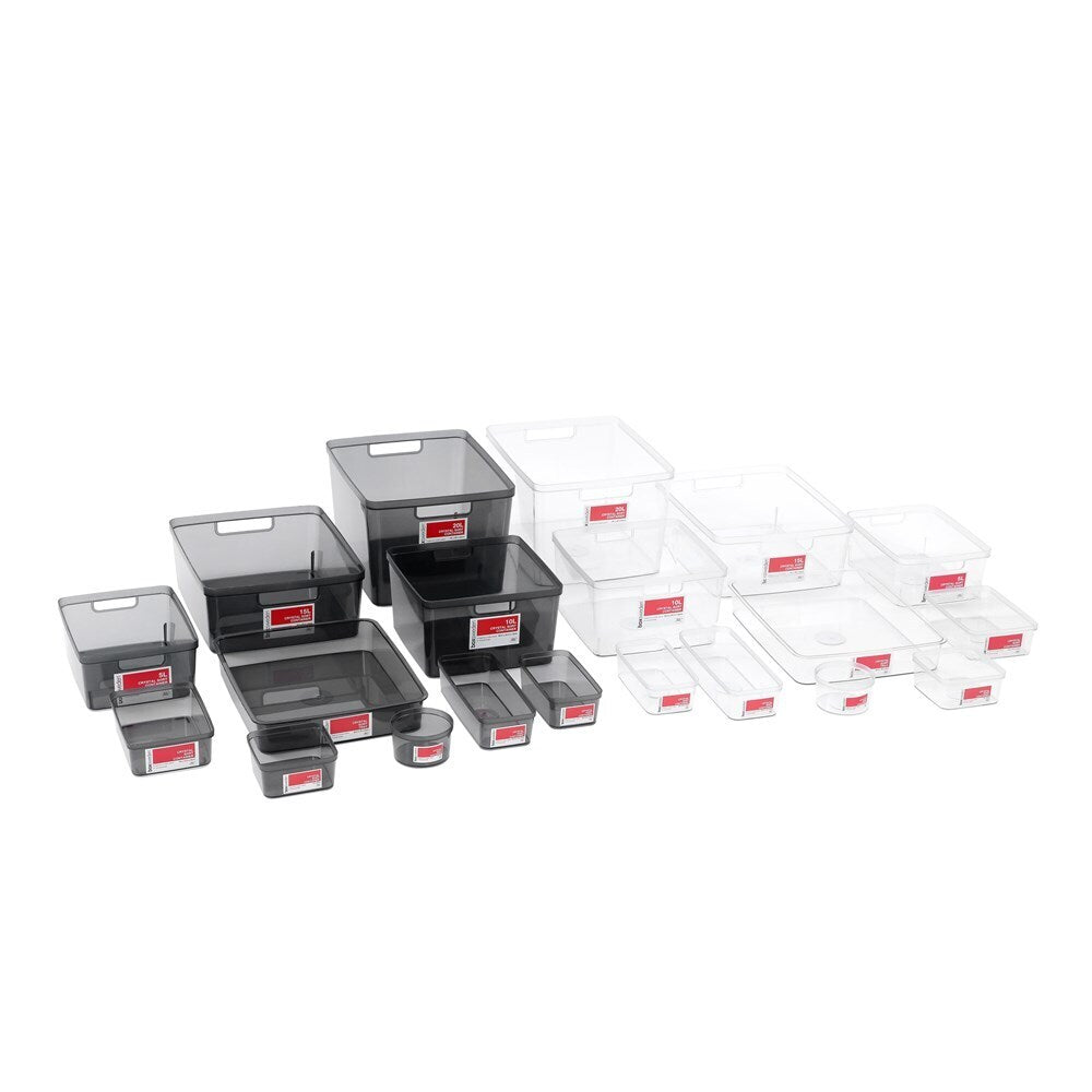 Boxsweden Crystal Sort Container Round 10X6cm Assorted
