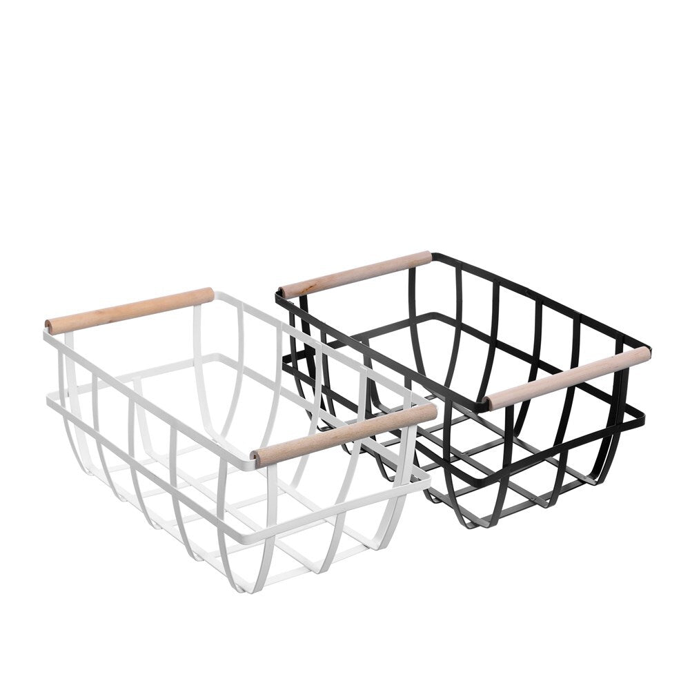 Boxsweden Toska 36cm Metal Basket Storage Organiser - Assorted