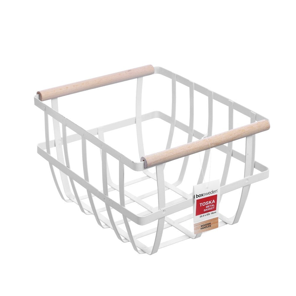 Boxsweden Toska Metal Basket 25.5X22X16cm Assorted
