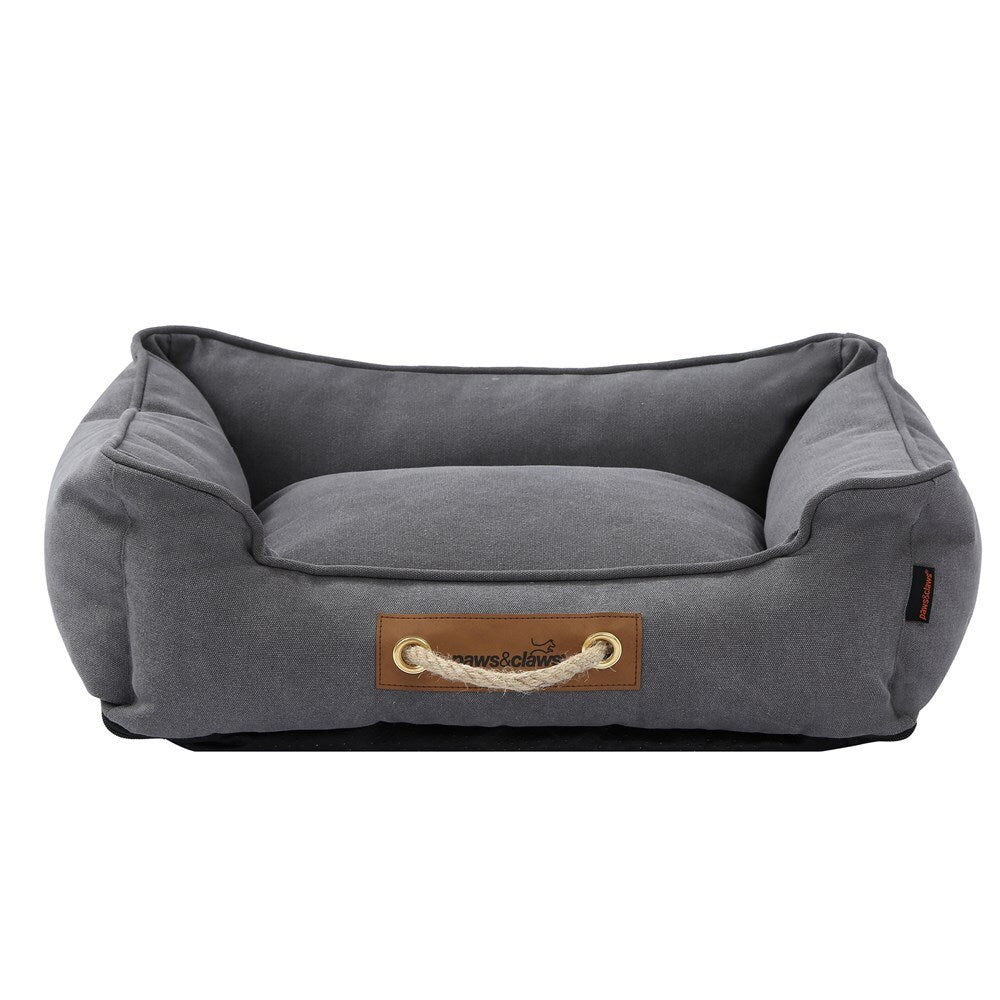 Paws & Claws Lighthouse Medium Walled Canvas Bed - Dark Grey